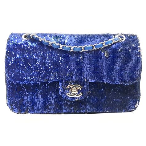 sac bleu chanel|chanel sacs.